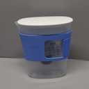 PUR Slim Water Filter Pitcher, 8-Cup Capacity, Compact Design for Dorms & Mini Fridges, Dishwasher Safe, Fast Filtration, Includes 1 Filter, Cleaner Great-Tasting Drinking Water, Blue