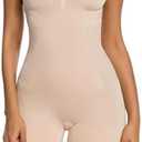 SHAPERX Shapewear for Women Tummy Control Open Bust Thigh Slimmer Body Shaper, L