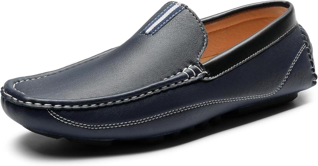 Bruno Marc Men's Driving Moccasins Penny Loafers Slip on Loafer Shoes (6.5, Navy)