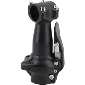 Folding Bicycle Stem Aluminum Alloy Folding Handlebar for Folding Bike, Folding Electric Bicycle, 28.6mm, Black