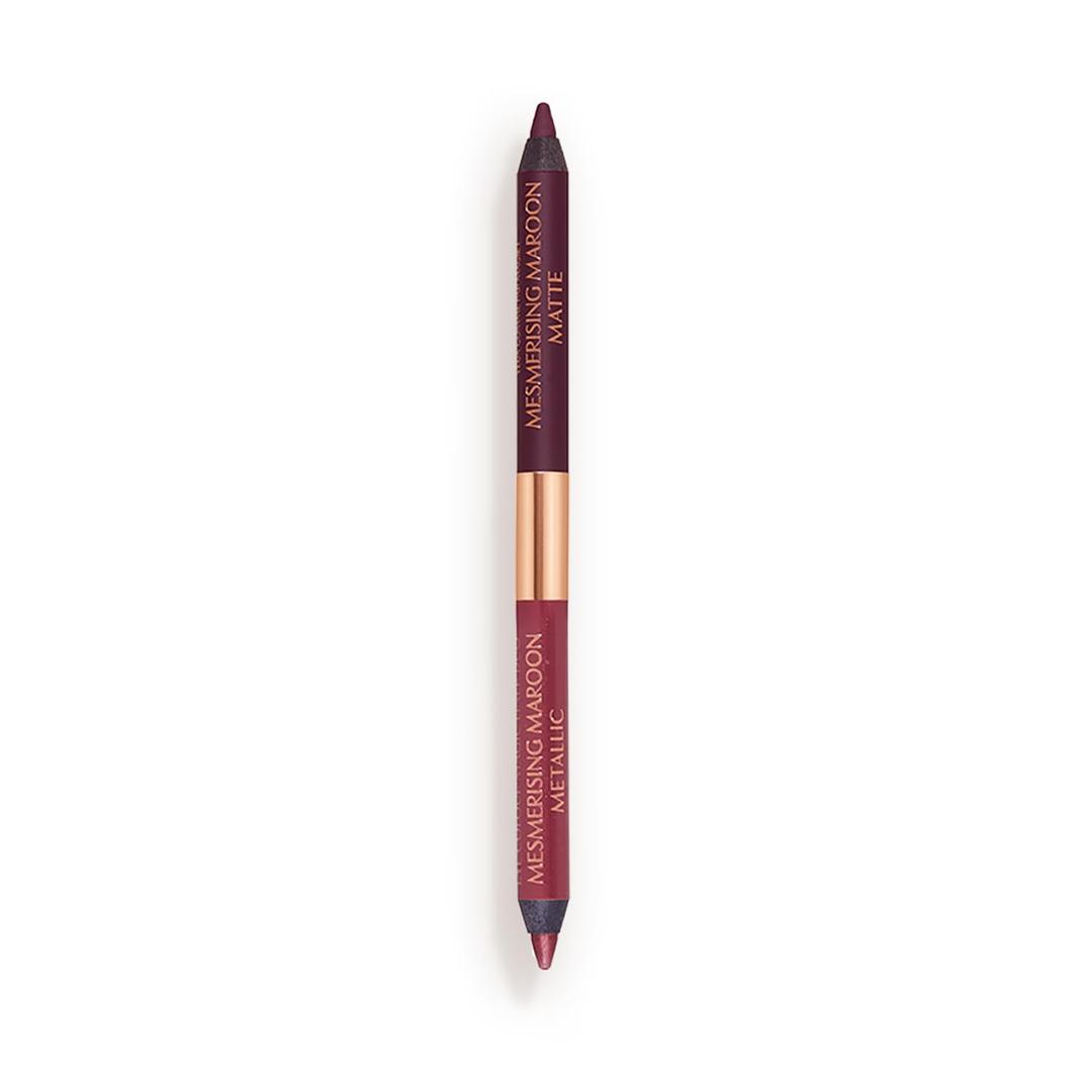 Charlotte Tilbury Magic Eyeliner - Waterproof Eyeliner Pencil with Matte & Metallic Finishes - Creamy, Blendable Formula with Up to 16HR Wear - Smudge & Humidity Proof (Mesmerising Maroon - rich metallic amethyst, matte deep plum)
