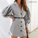 XZQTIVE 0.7" Width Skinny Leather Belt, Embroidered Thin Wasit Belt with Gold Buckle for Jeans Pants Dresses (Small: fits waist from 26"-31", Black)