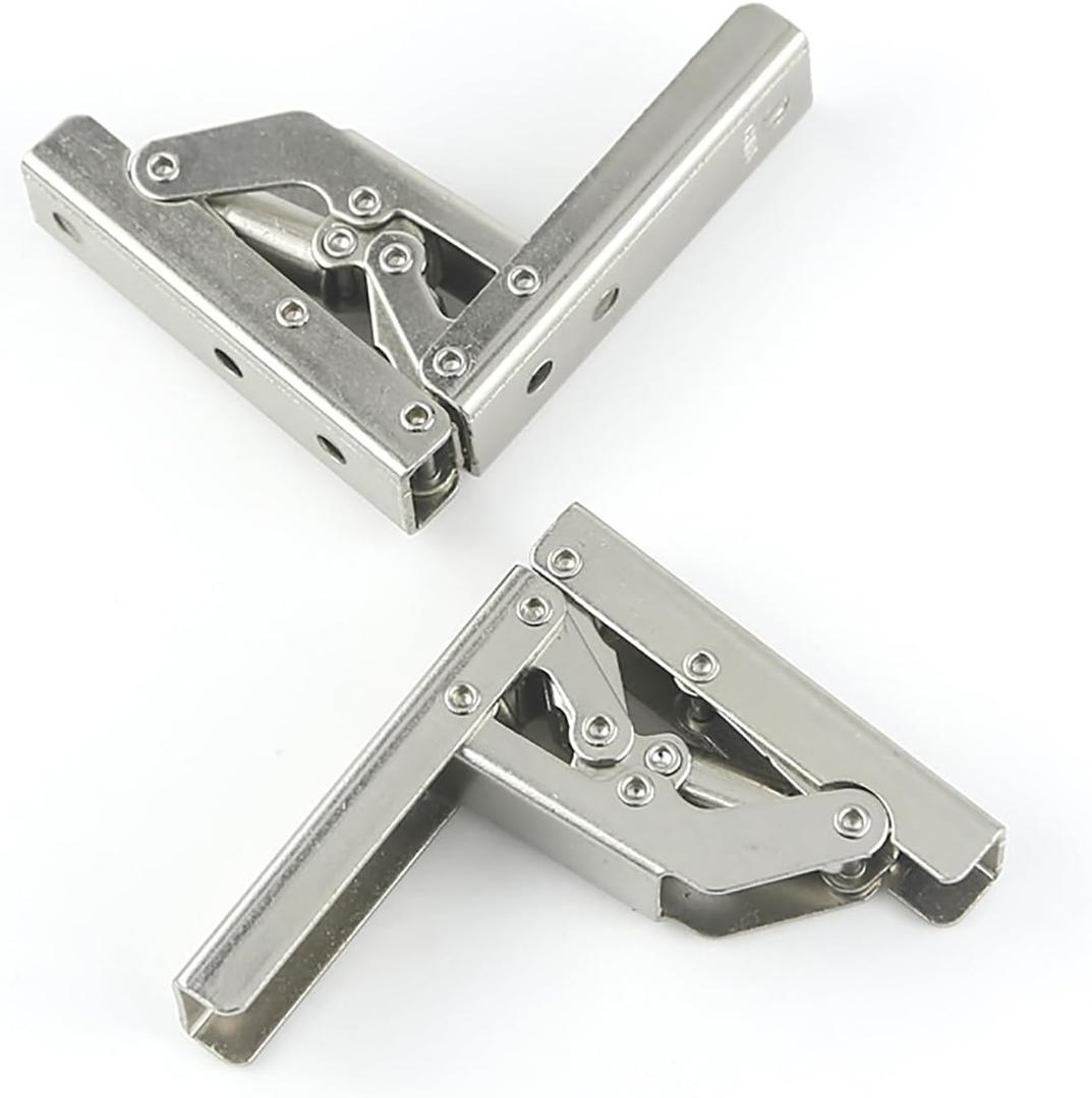 KAFENDA-90 Degree Folding HingesHard Closing Hinges for Cabinet Upgrades-Easy to Install Concealed Hinges (2)