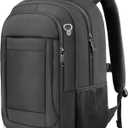 Large Travel Laptop Backpack, 17 Inch Laptop Backpack Airline Approved, Business Anti Theft Slim Sturdy Work Computer College High School Backpack Bag Fits 17.3 Inch Notebook for Men Women, Black