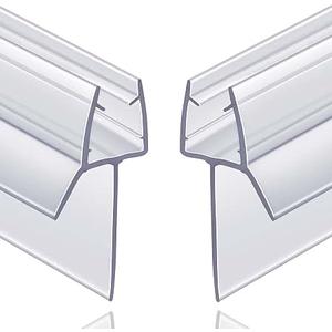 2 Pack Butecare Frameless Shower Door Bottom Seal With Long Sweep For Glass Doors (1/2" x 36")