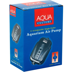5 - 15 Gallon Single Outlet Aquarium Air Pump with Check Valve
