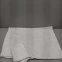 JELLYMONI 2 Pack White Pillowcases Standard Size, Soft Microfiber Striped Tufted Pillow Covers with Envelope Closure (Pillows are not Included)