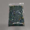 Honoson 120 Count 5 mm Winter LED Replacement Bulbs Bulk Wide Angle Winter LED Light Bulbs String Replacement Festival Light Garland Outdoor Tree Home Decoration (Green Base with Multicolor Bulb) (Red, Yellow, Blue, Green, Orange)