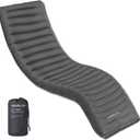 TREKOLOGY UL80 Ultralight Sleeping Pad  Inflatable Camping Sleeping Pad - 40D Nylon Compact Hiking Mat  Lightweight Air Mattress for Backpacking & Tent Camping (Grey)