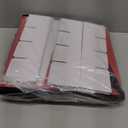 Mrrihand Christmas Ornament Storage Box, Xmas Decoration Organizer with Adjustable Dividers - Storage Container Keeps 128 Holiday Ornaments 3-Inch, Dual Zipper Closure, 600D Tear-Proof Material, 25.5"L x 12.9"W x 13.5"H, (Red)