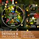 8 x HEXMOZ Badminton Christmas Ornaments 2025 - Cool Badminton Gifts for Boys, Girls - Sports Christmas Ornaments for Fans, Players, Coaches - Acrylic Holiday Ornaments, Gift Exchange Ideas