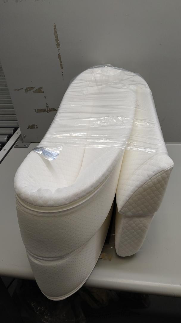 Wedge Pillow Headboard for Bed Gap,Foldable Bed Wedge Gap Filler King Size,Matterss Gap Filler,Multi Functional Bed Crack Pillow, Fill The Gap (0-7") Between Your Headboard and Mattress,White, King(76"x6"x6")