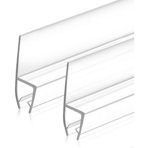 39in H-Type Shower Side Seal Strip, 12mm Frameless Glass Door Waterproof
