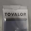 TOVALOR Cordless 100% Blackout Roller Shades for Windows, UV Protection Pull Down Shades, Room Darkening Door Blinds Thermal Insulated Fabric for Home Office and Bedroom(31" W x 72" H, Grey)