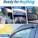 Window Rain Guards Compatible 2010-2017 Chevy Equinox 4PC Side Wind Deflector Visors