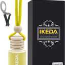 2 x Ikeda Car Air Freshener: Hanging Car Smell Air Freshener | 10ml Round Hanging Car Decoration | Long Lasting Fragrance | For Auto Home | 1pcs (Lemon(Circular))