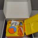 Fimibuke Bento Lunch Box for Kids, 3-Compartment 32OZ Snack Lunch Container, Lunch Bag, 12OZ Insulated Food Jar & Ice Pack Set for Age 3-12 School Daycare Toddler Teen Girls Boys, Trucks (Engineering cars)