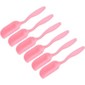 MECCANIXITY 5.7 Inch Gardening Shovel Spoons 6 Pack Mini Soil Scoops Cultivation Transplanting Tools, Pink
