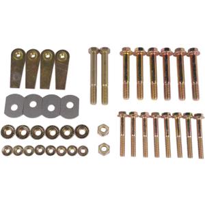 Control Arm Bolts Kit Compatible with Jeep Wrangler TJ LJ 1997-2006, Front & Rear, w/Cam Bolt Delete and Flag Nuts, Zinc Plated 10.9 Grade Hardware, RO-0034/1025/1030