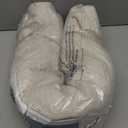 Lahome Boho Rugs for Entryways, 3x5 Kitchen Rug Lightweight Bedroom Rugs Washable Bath Mat with Tassels, Farmhouse Cotton Beige Living Room Low Pile Throw Rug for Laundry Office Decor