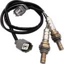 2Pcs 234-4092 234-4123 Upstream Oxygen Sensor Downstream O2 Sensor for 2001 2002 2002 2004 2005 Honda Civic 1.7L D17A7 Engine Only