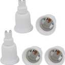 uxcell 5pcs G9 to E27 Extender Adapter Converter Light Socket Holder White