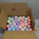 GOGOSO Colorful Ball Pit Balls - Pink Soft Plastic Balls Phthalate Free BPA Free Play Balls for Ball Pool Birhtday Party Girls Kids with Storage Bag, 6Colors, 100pcs