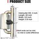 3 Inch Electric Valved Muffler Exhaust Cutout with Muffler Cat Back Exhaust System Kit