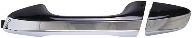 Rear Left Exterior Door Handle Chrome with Black Painted Compatible with Kia Optima 2016-2019
