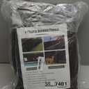 6FT x 50FT Privacy Screen Fence Heavy Duty 170GSM Fencing Mesh Shade Net Cover Nickel-Plated Copper Grommets, 95% Blockage Fence for Outdoor Wall Garden Yard Backyard Pool (Brown)