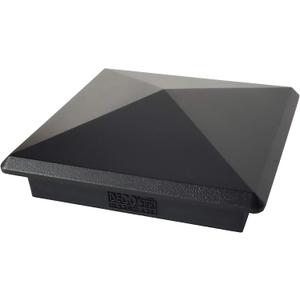 4.5" x 4.5" Heavy Duty Aluminium Pyramid Post Cap for True/Actual 4.5" x 4.5" Wood Posts - Black (Works ONLY with Actual 4.5" x 4.5" Posts. Will NOT Work with Actual 5" x 5" Posts)