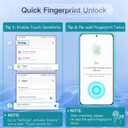 JETech Privacy Screen Protector for Samsung Galaxy S24 5G 6.2-Inch, Anti-Spy Tempered Glass Film, Fingerprint ID Compatible, 2-Pack