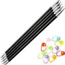 KnitPro Karbonz 6-Inch US 2.5 (3.0mm) DPN Double Pointed Knitting Needles, US 02.5 , 6in.