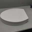 ELONGATED toilet seat risers for seniors, Slow Close, Elevated toilet seat, Heavy Duty, Never Loosen, Raised toilet seat elongated bowl, White(18.5)