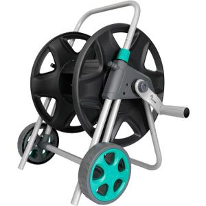Garden Water Hose Reel Cart, Holds 80 Feet of 5/8 Inch Hose,Garden Water Pipe Holders Mobile Tools with 2 Wheels for Outside Watering