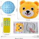 Interactive Plush Dog Toys, Interactive Puppy Toy Bouncing Rolling Dogs Ball Remote Control Dogs Toys with Music,Self Moving Pet Toy for Small/Medium/Large Bored Dog to Keep Them Busy(Tiger)