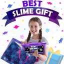 Original Stationery Galaxy Slime Kit for Kids Ages 812, DIY Space Slime Set with Glow-in-The-Dark Stickers & Galactic Glitter, Fun Cosmic Craft for Creative Play, Birthday Gift for Boys & Girls