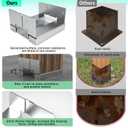 6 pcs 6x6 Post Anchor Base Adjustable Wood Post Brackets, Metal Post Base Holder for Concrete for Deck Patio/Gazebo/Pergola