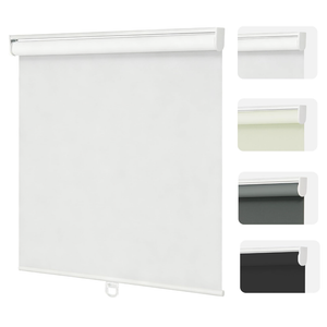 Changshade Blackout Roller Shades Cordless for Windows,100% Room Darkening Window Blinds for Bedroom,Thermal Insulated UV Protection,Easy Install Pull Down Shades for Home,48" w x 72" h,White