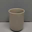 Kitchen Utensil Holder, Large Utensil Holders for Countertop,Ceramic Utensil Crock, Deep and Stable, Cooking Utensil Holder, Embossed Pattern (Black) 6.3''*5.3