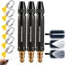 Home High-Pressure Car Wash Water Gun With Booster Nozzle, Multi Function Lawn & Garden Watering Sprayer For Plant Watering Lawn Car (3Pcs + 6 Clamps)