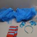 World Book Day Thing Costume Include Tutu Skirts Ponytail Headbands Bowties and Striped Knee Socks Medium