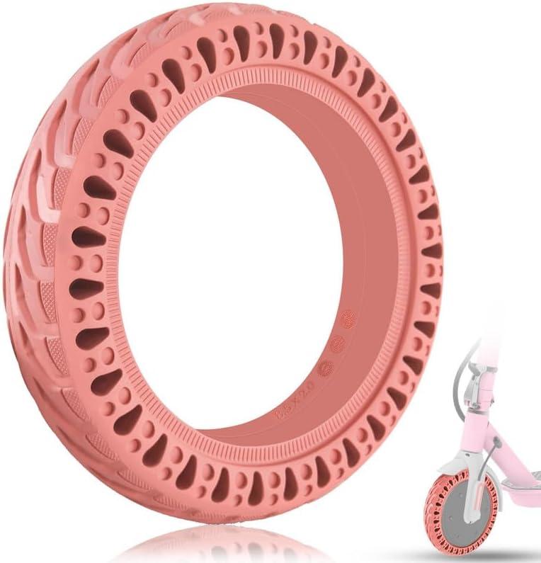 Pink 8.5x2.0 inch Solid Rubber Tire, 50/75-6.1 Scooter Tire Fit for Gotrax GXL V2/XR/APEX XL Hiboy S2/S2R Xiaomi M365/Pro Electric Scooter, Explosion-Proof Front Rear Replacement Tire Pink 8.5x2.0 inch Solid Rubber Tire, 50/75-6.1 Scooter Tire Fit for Gotrax GXL V2/XR/APEX XL Hiboy S2/S2R Xiaomi M365/Pro Electric Scooter, Explosion-Proof Front Rear Replacement Tire