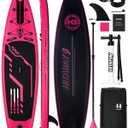 Inflatable Stand Up Paddle Board with Premium SUP Accessories & Camera Mount, Inflatable Ultra-Light (17.3lbs) Paddle Board for Adults & Youth of All Skill Levels, 11' Inflatable SUP Board