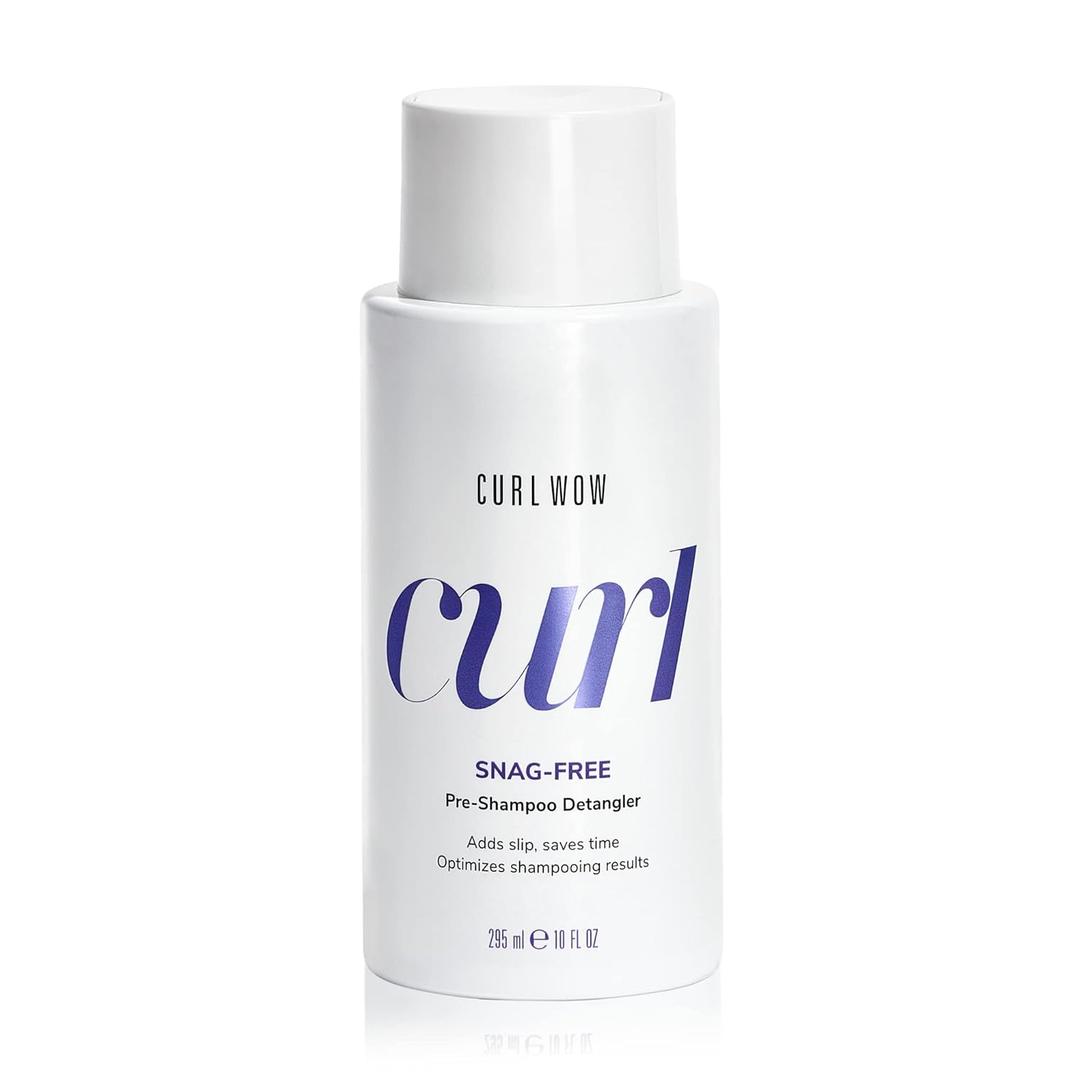 Curl Wow Snag-Free Pre-Shampoo Detangler – Adds slip to curls before you shampoo for tangle-free washing and a deeper, fresher clean | Reduce Breakage