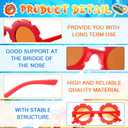 24 Pairs Flower Sunglasses Bulk Round Cute Flower Shaped Glasses Groovy Sunglasses Beach Eyewear Party Favors (S)