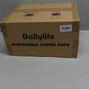 DAILYLIFE 16oz Disposable Coffee Cups with Lids & Sleeves-100 Pack, To Go Coffee Cups, Bulk Thickened Paper Cups for Hot Drinks, Leak Proof & DIY Customizable for Home, Office, Parties and Stores