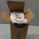 Phantoscope Pack of 2 Velvet Decorative Throw Decorative Pillow Cover Soft Solid Square Cushion Case for Couch Off White 12 x 20 inches 30 x 50 cm