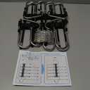 Magic Pants Hangers Space Saving - 2 Pack for Closet Multiple Layers Multifunctional Uses Rack Organizer for Trousers Scarves Slack (2 Pack with 10 Metal Clips)