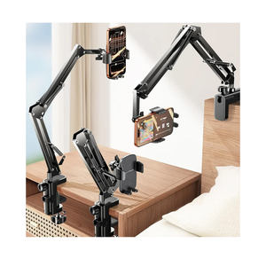 LISEN Gooseneck Phone Holder for Bed Desk [3rd Upgrade] Cell Phone Stand for Desk Bed Gaming Accessories,Gifts for Men Seniors Tech Magic Arm Mount for Recording Filming Laying Down Flexible Arm Clamp